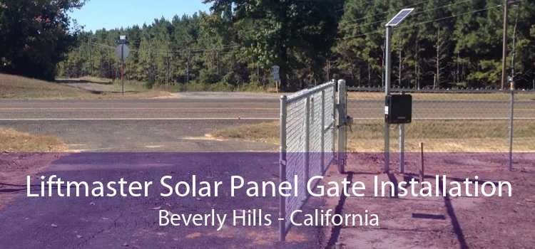 Liftmaster Solar Panel Gate Installation Beverly Hills - California