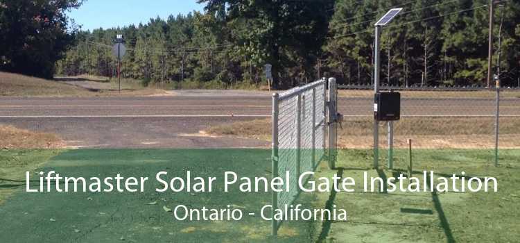 Liftmaster Solar Panel Gate Installation Ontario - California