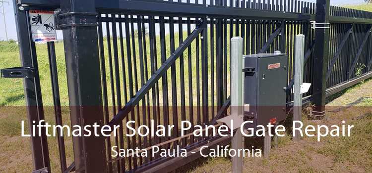 Liftmaster Solar Panel Gate Repair Santa Paula - California